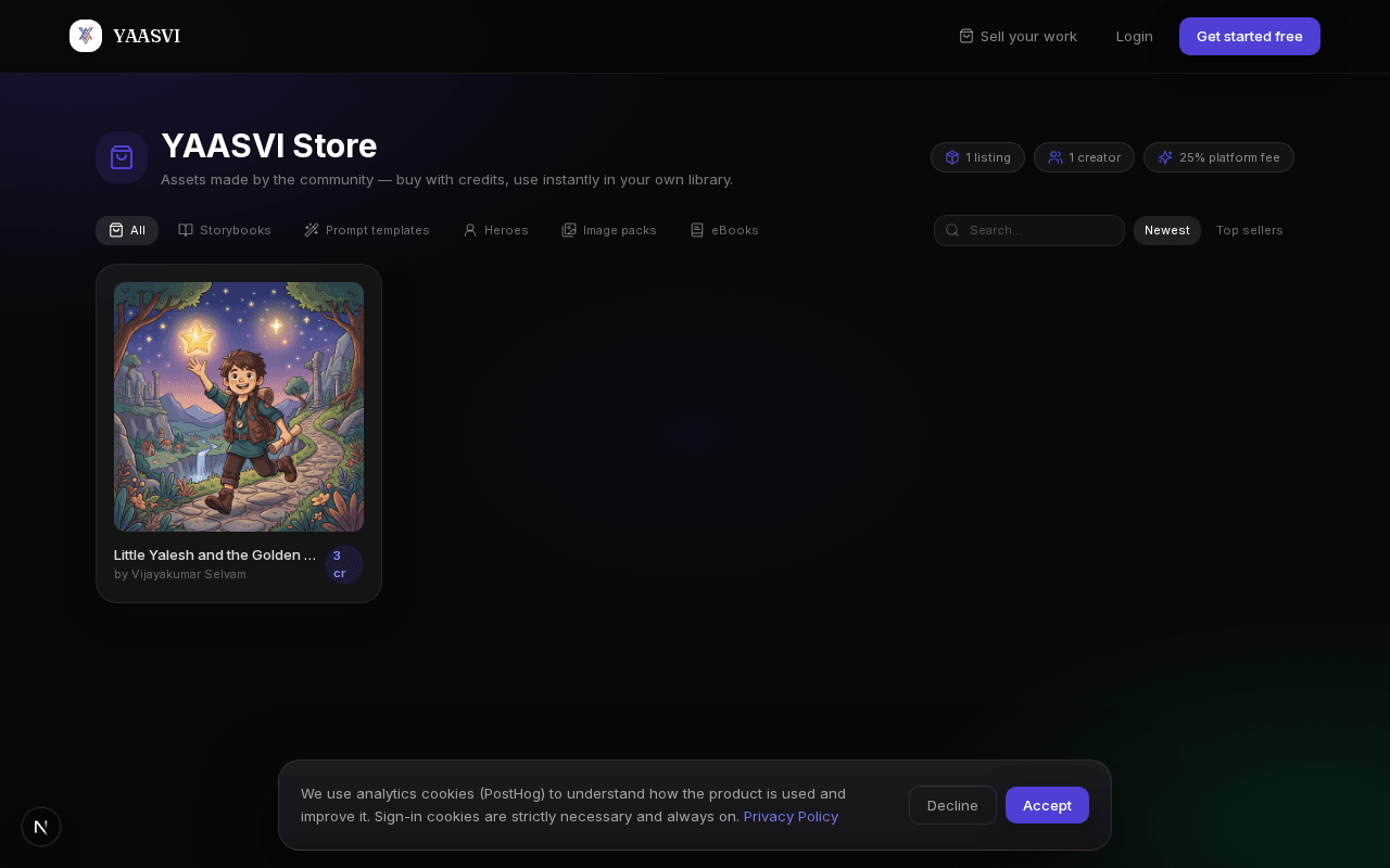 Yaasvi Store screenshot